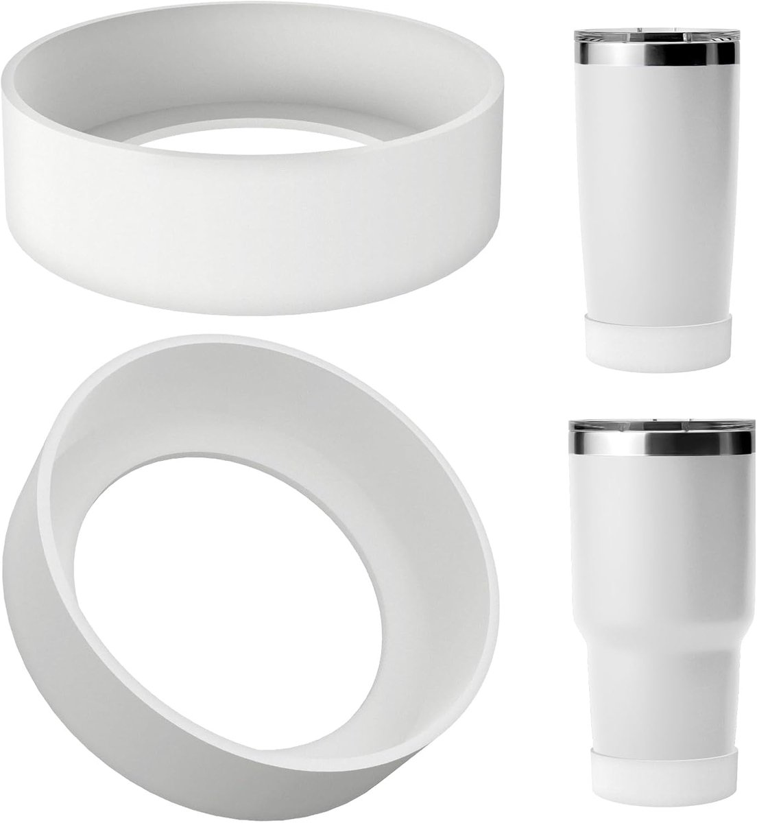 Set van 2 Siliconen Beschermhoezen voor 20oz & 30oz Tumblers en Reisbekers