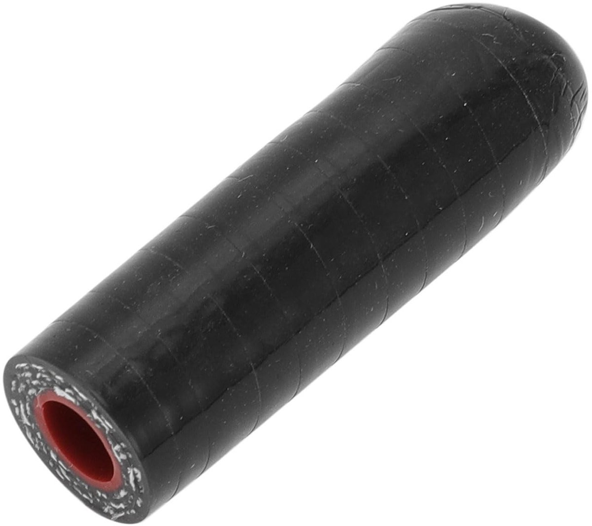 MTTproducts- Siliconen Slang 40 mm - Eindkap - Versterkt - Zwart/Rood - Bypass Slang - Bestand tegen Hoge Temperatuur - Slangafsluiter