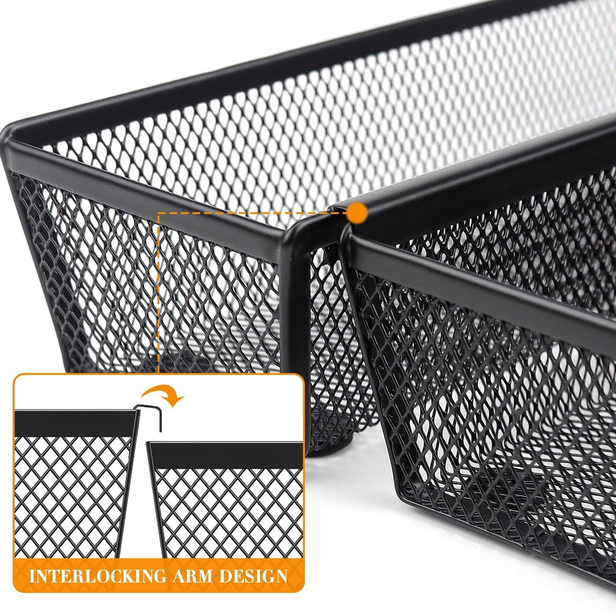 MTTproducts- Besteklade Uitschuifbaar - Bestekbak - Keukenkastorganizers - Besteklade 22.3x8x5 cm - Roestvrij Staal - Antislip Rubber Buffers - Bestekorganizer