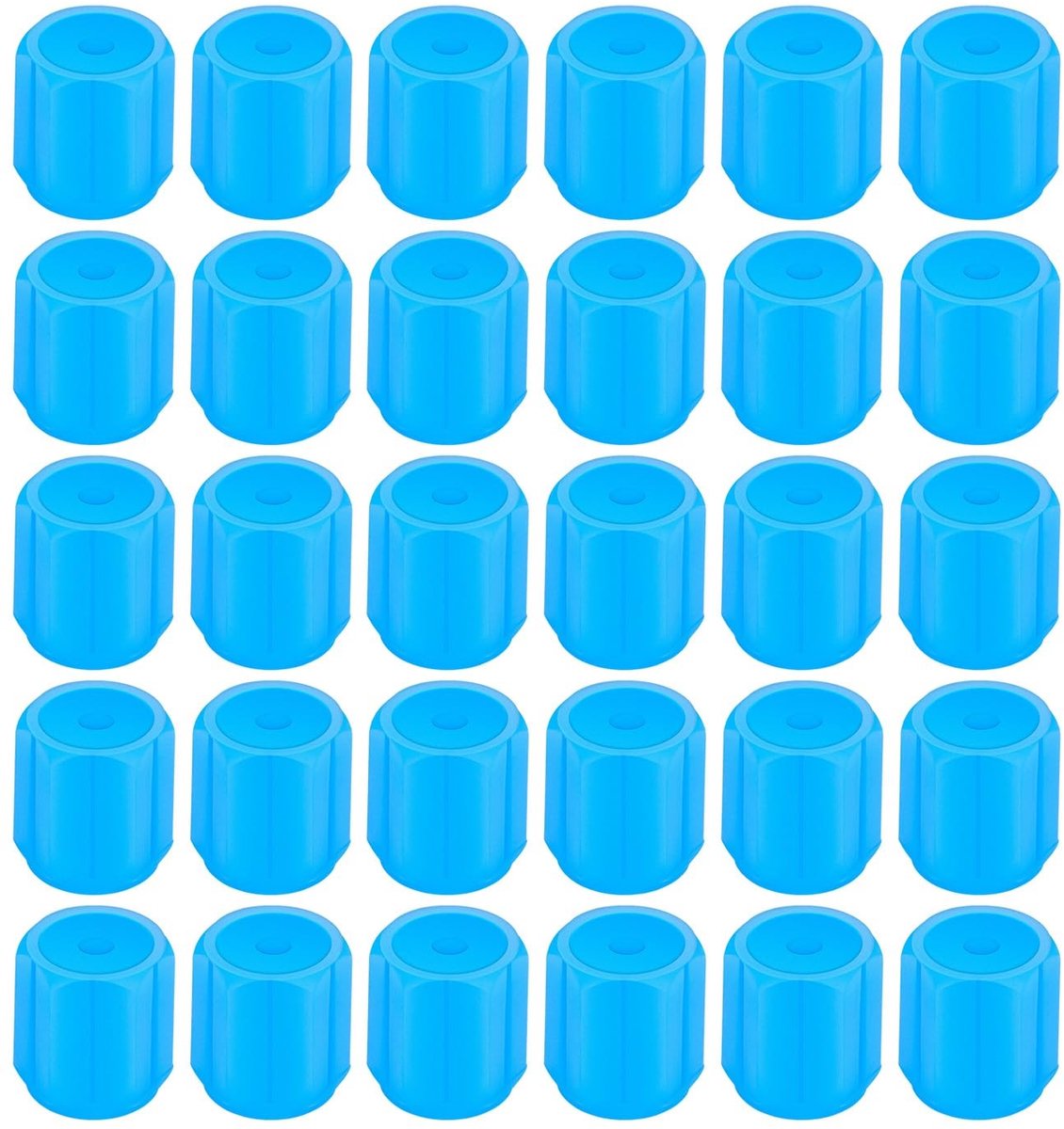 MTTproducts- Ventieldop 30 Stuks - Luminous Ventieldoppen - Dustproof - ABS Materiaal - Blauw - Verbeterde Zichtbaarheid - Ventildeksel