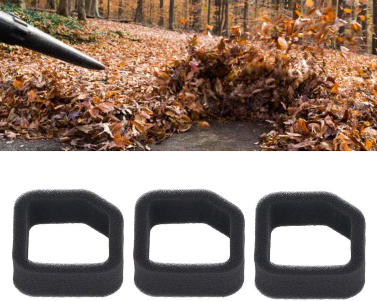 Luchtfilterset geschikt voor Ryobi RY251PH RY254BC RY25AXB RY30020 - 3-delige set - Vervangingsonderdelen geschikt voor heggenschaar en föhn -