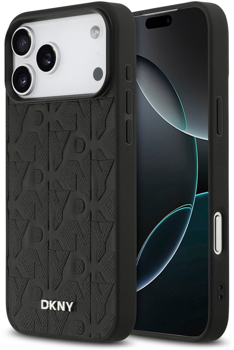 DKNY telefoonhoesje voor iPhone 17 Pro Max - MagSafe geschikt - Zwart
