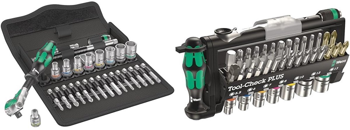 39-delige Bovenkasten Set met 1/4 Inch Ratel, Bits en Doppen (Metrisch)