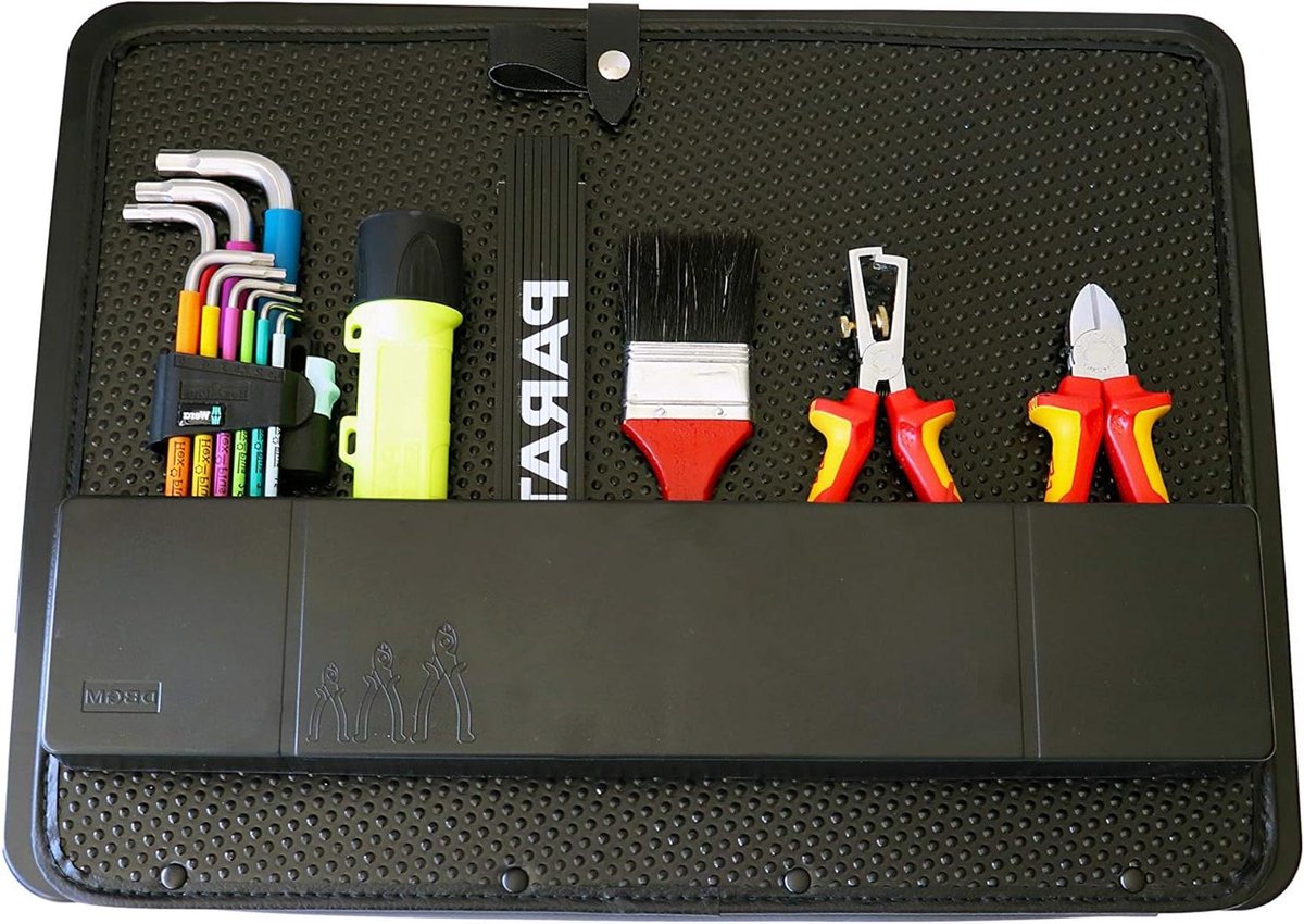 Bodemplaat - Gereedschap Organizer - Gereedschap Opbergen - Vakverdeling - 11 x 19 cm - Zwart