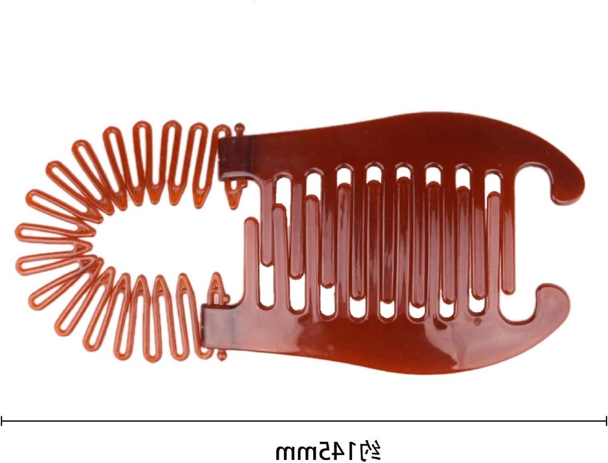 Haarspeld - Barette Klem - Haar Styling - Ovale Vorm - Plastic PE - Zwart