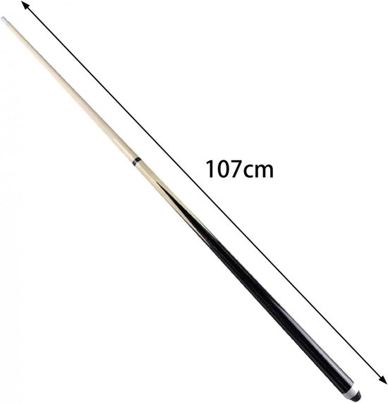 Biljart Keu - Pool Stick - Thuis Spelen - Verstelbare Lengte - 92 cm - Zwart Beige — afbeelding 5