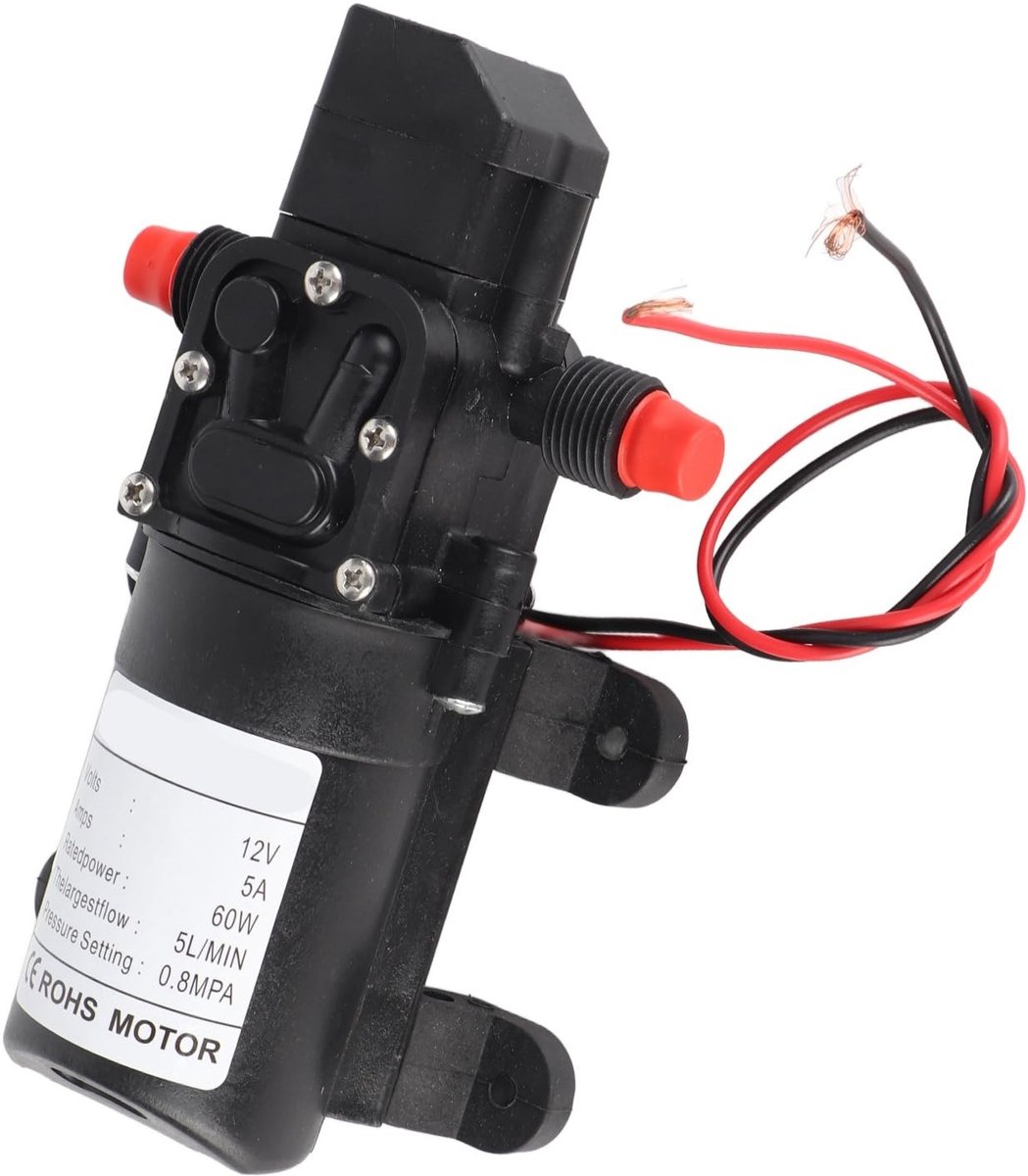 Store_8 - Hogedrukwaterpomp - Automatische startpomp - Duurzaam en robuust - Populair - Zelfaanzuigende waterpomp - 5 l/min - Geschikt voor boot - ...