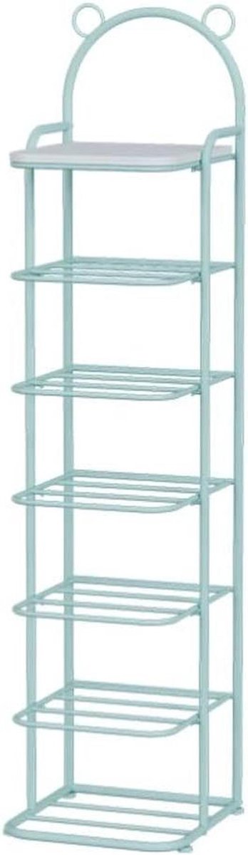 Schoenenrek - Schoenenopslag - Ruimte Besparen - 7 Lagen Ontwerp - 123cm Hoog - Goud