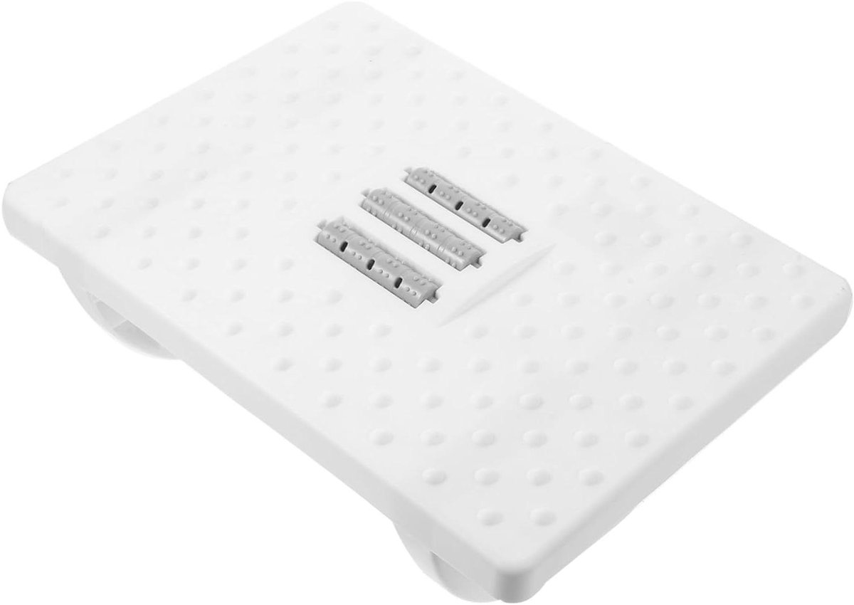 Opstapje Kruk - Voetenbankje - Comfortabel Zitten - Antislip Ontwerp - 34 x 34 x 34 cm - Zwart