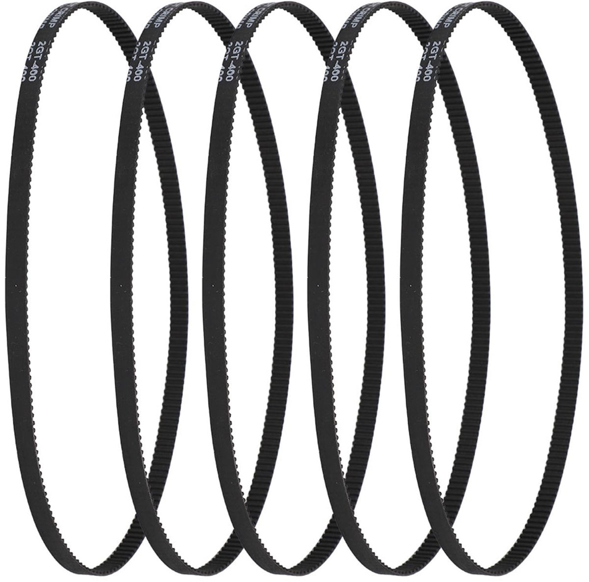 aladdien - Rubber Timing Belt - Duurzaam en Betrouwbaar - Geschikt voor 3D Printers - Hoge Kwaliteit - Precisie Onderdelen - 400MM - GT2-6