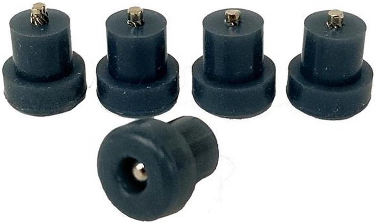 Rubberen Voetjes - Onderdelen Set - Keukenmachine Onderhoud - Originele Kwaliteit - 5 Stuks - Zwart