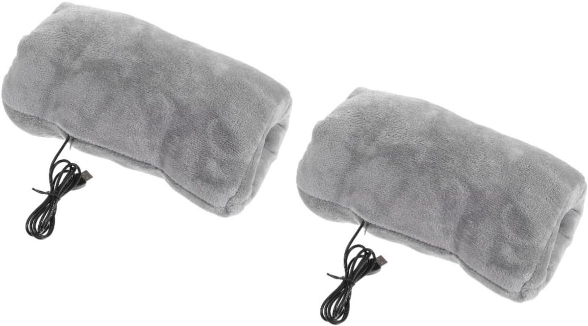 Handwarmer Kussen - Verwarmde Handen - Winterse Warmte - Oplaadbaar Via USB - 30x18CM - Grijs