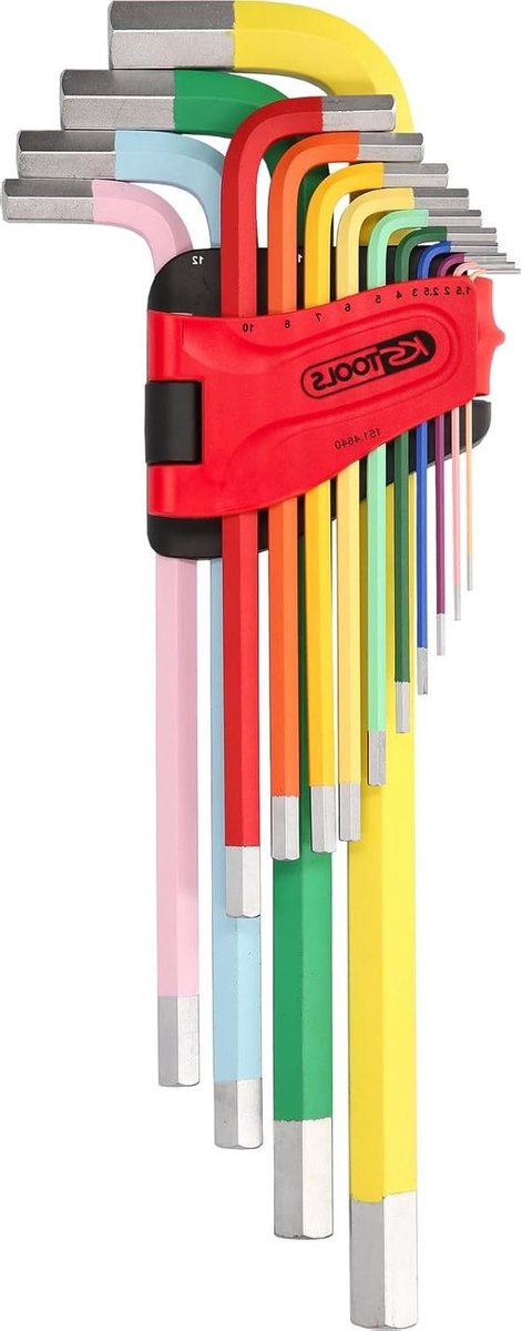 Zeskant Sleutelset - Inbussleutels - Montage Werkzaamheden - Extra Lange Maten - 14 Delig - Multicolor