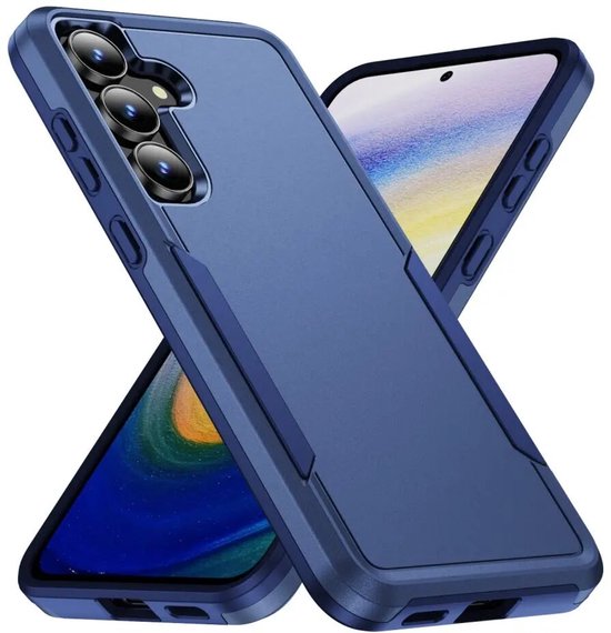 Samsung Galaxy A57 Back Cover Schokbestendig Hardcase Rugged Hoesje Beschermhoes Blauw