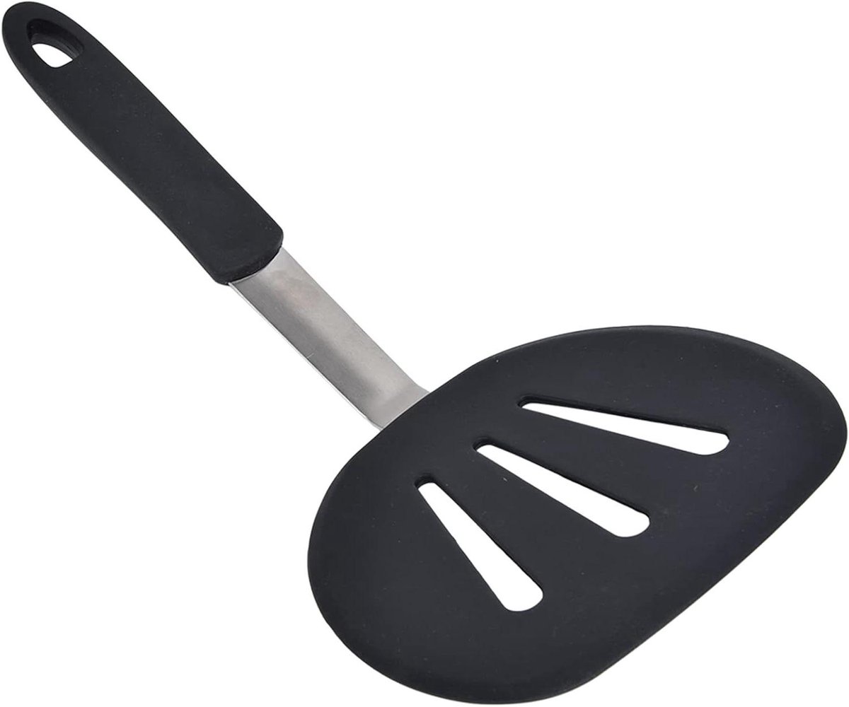 Brede Spatel - Flexibele Spatel - Koken & Bakken - Anti-aanbak Veilig - 31 cm - Zwart