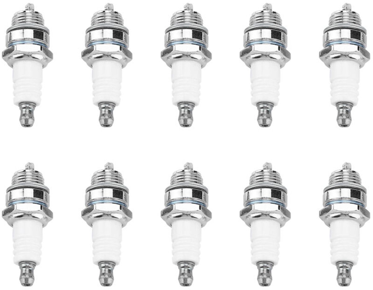 Bougies geschikt voor bosmaaiers, 10 stuks, ABS-materiaal, geschikt geschikt voor diverse bosmaaiers.