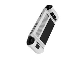 Schokbestendige TPU-beschermhoes Geschikt voor Lenovo Legion GO, Geschikt voor standaard, valbestendig, antislip, wit.
