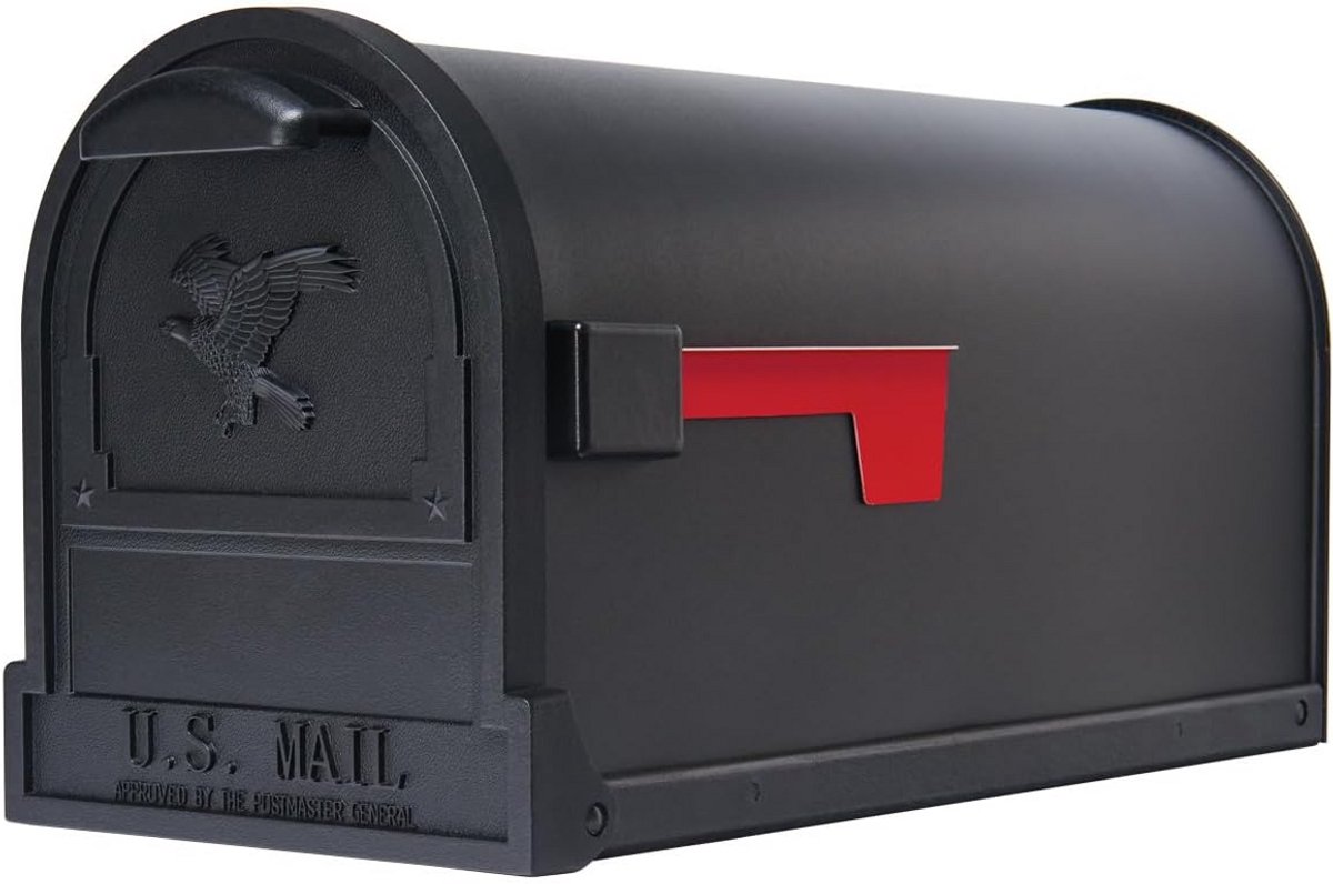 Solar Group Ar15B000 Grote U.S.P.S. Goedgekeurde Premium Brievenbus, Zwart