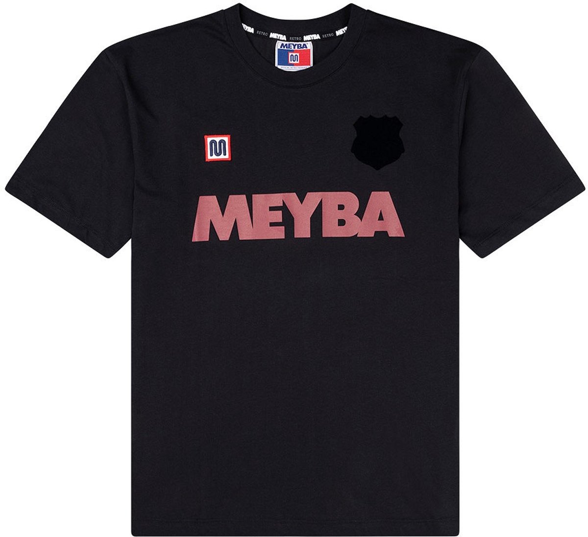 1200x1097.jpg Meyba - Barcelona Retro Training T-Shirt - Zwart - Maat M - Afbeelding 1