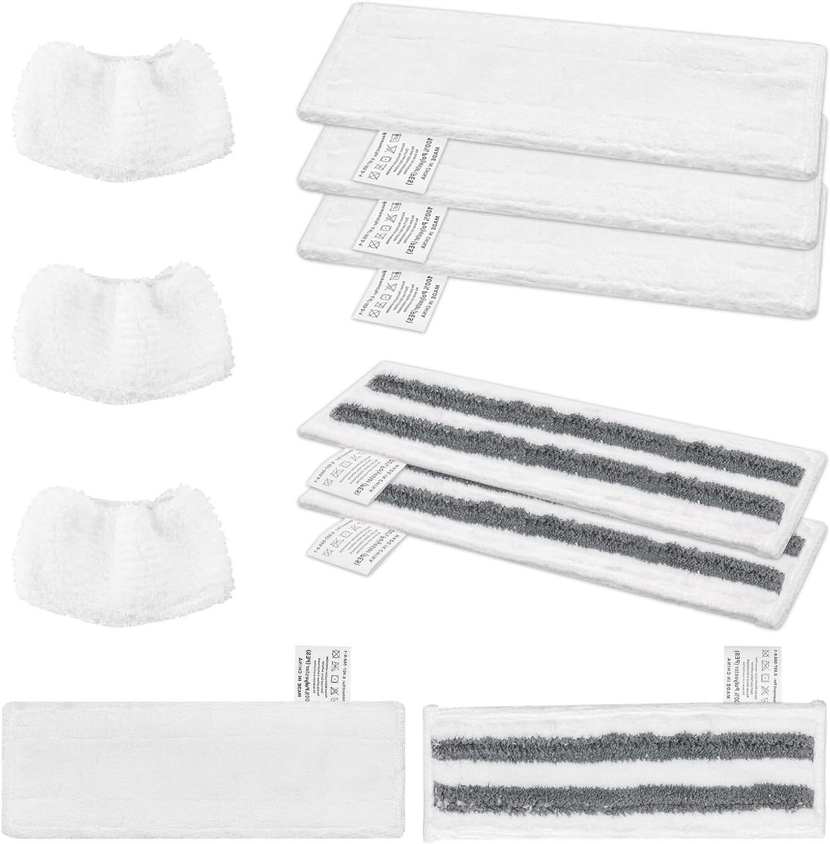 Microvezeldoek Set voor Stoomreinigers, Vervangdoeken voor Vloeren, Geschikt voor Diverse Stoomreinigers zoals Easyfix SC1 SC2 SC3 SC4 SC5