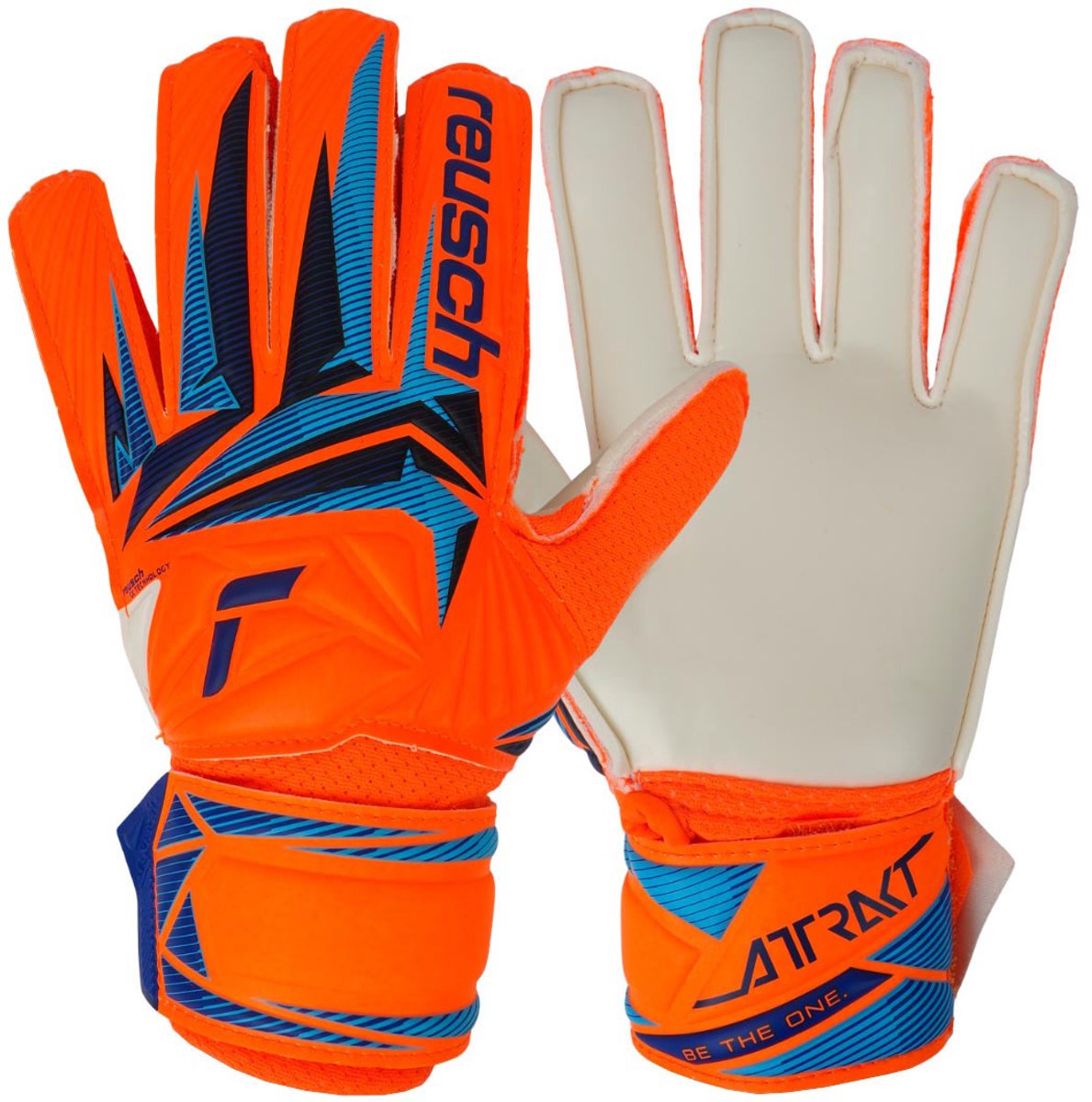Reusch Keepershandschoenen Attrakt Solid Junior Oranje - Maat 8