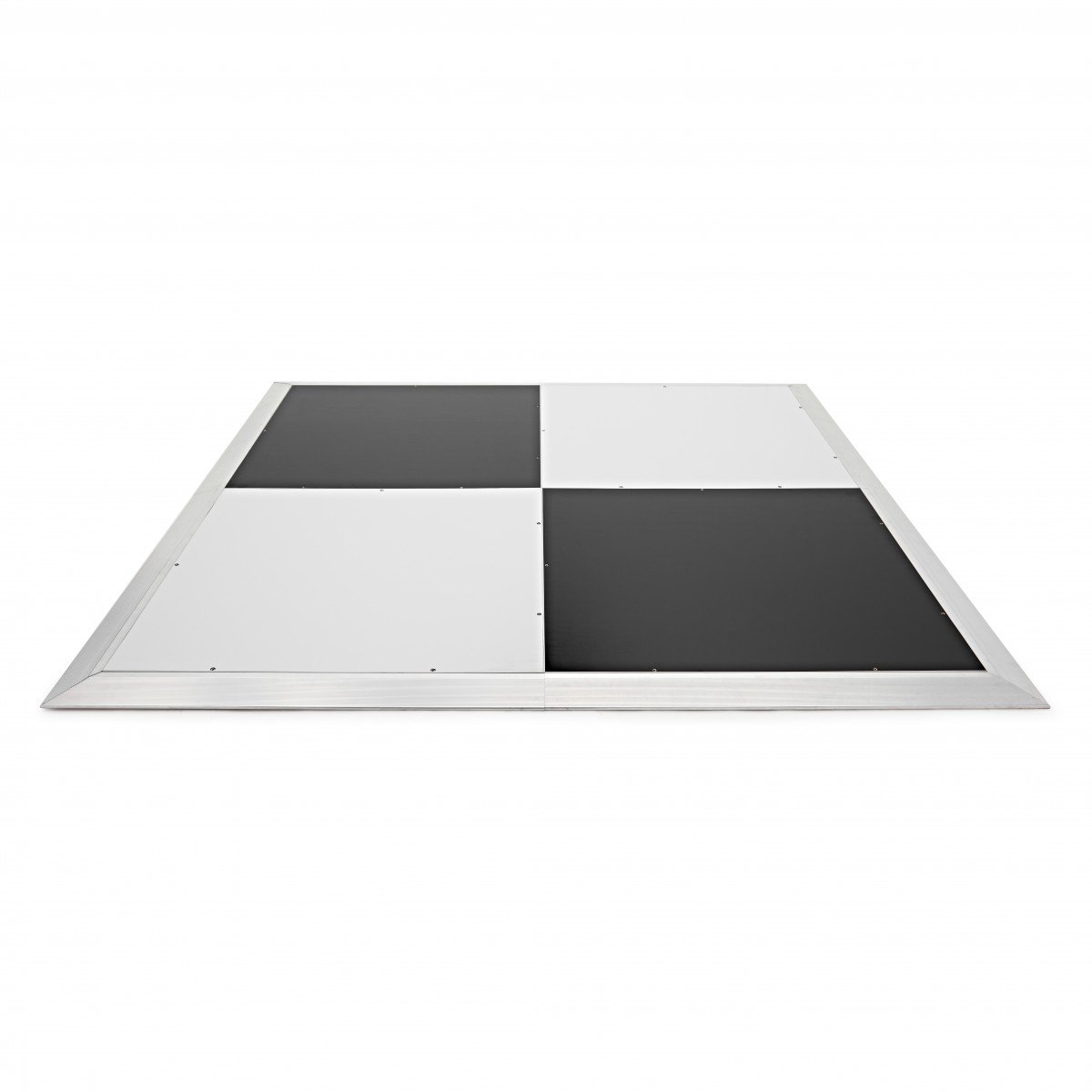2 m x 2 m Draagbare Dansvloer van Gear4music, Schaakbord Finish