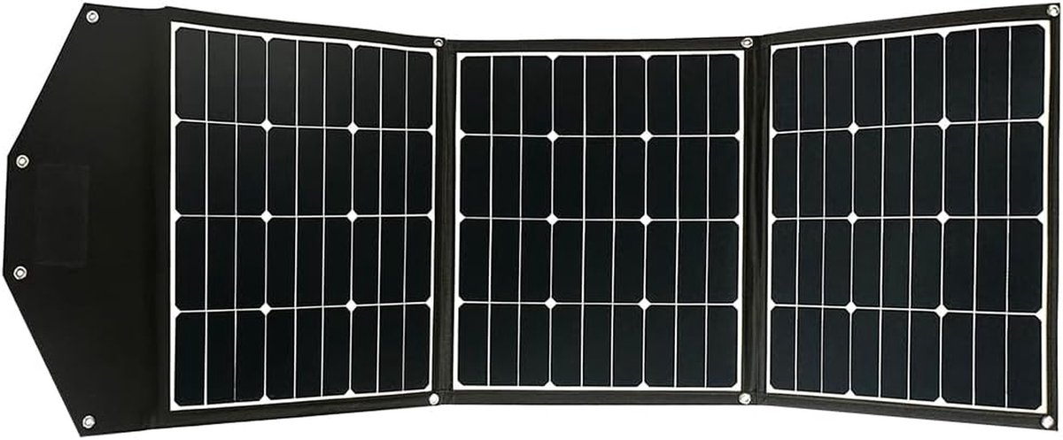 135W Opvouwbaar Zonnepaneel 12V Zonnecel Hoog Rendement voor Camping, Caravan, Boot