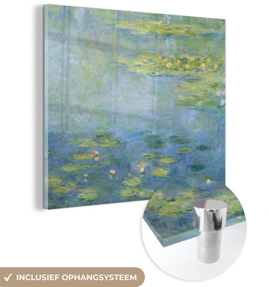 Peinture sur Verre - Nymphéas - Claude Monet - 90x90 cm - Peintures Plexiglas