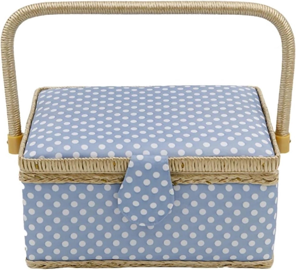 Naaikist Organizer - Handwerk Opberger - Hobby Spullen - Compact Ontwerp - 10x10x10 mm - Blauw