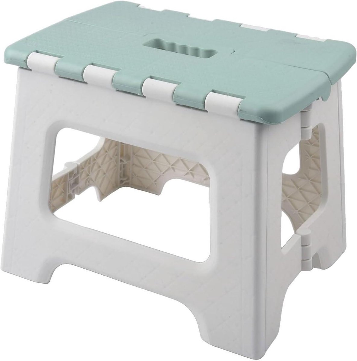 Opvouwbare Kruk - Draagbare Stoel - Extra Hoogte - Antislip Basis - 32 x 32 x 3 cm - Groen