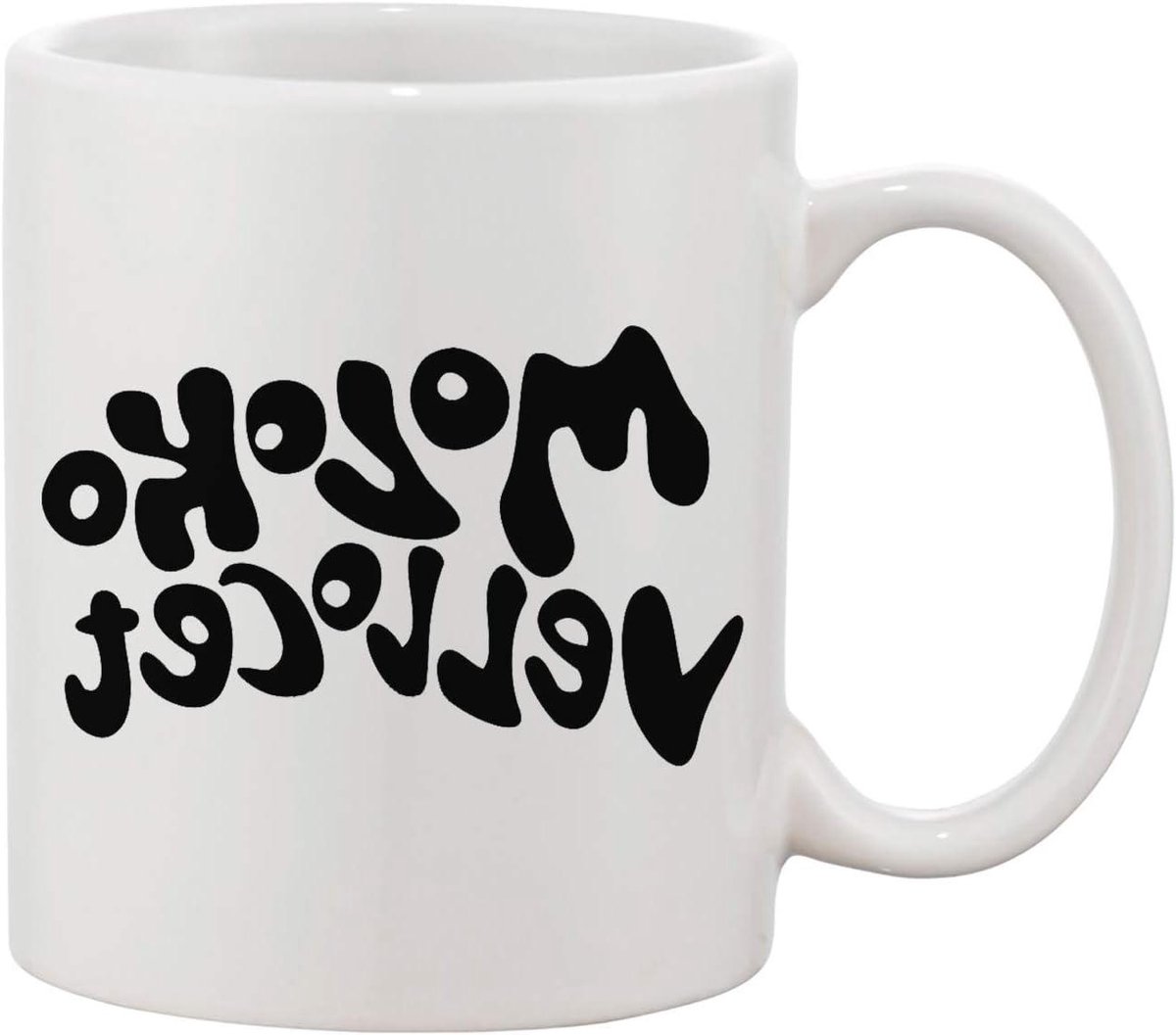 Koffie Mok - Thee Cup - Dagelijks Gebruik - Mooie Print - 1 Stuk - Wit