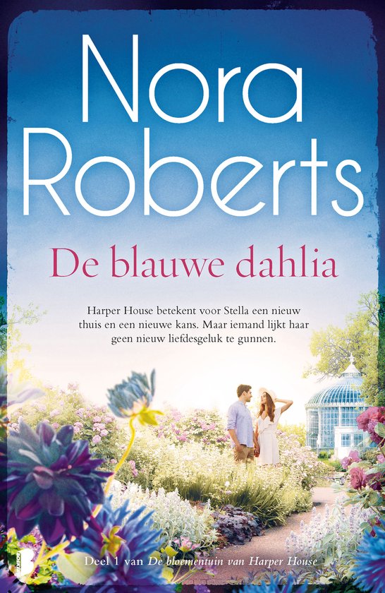 De bloementuin van Harper House 1 - De blauwe dahlia - cover