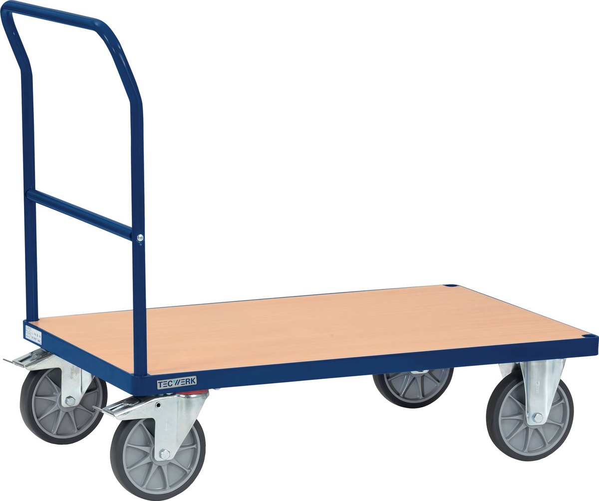 Plattformwagen Ladeflächen L1000xB700mm STA saphirblau Trgf.600kg TECWERK