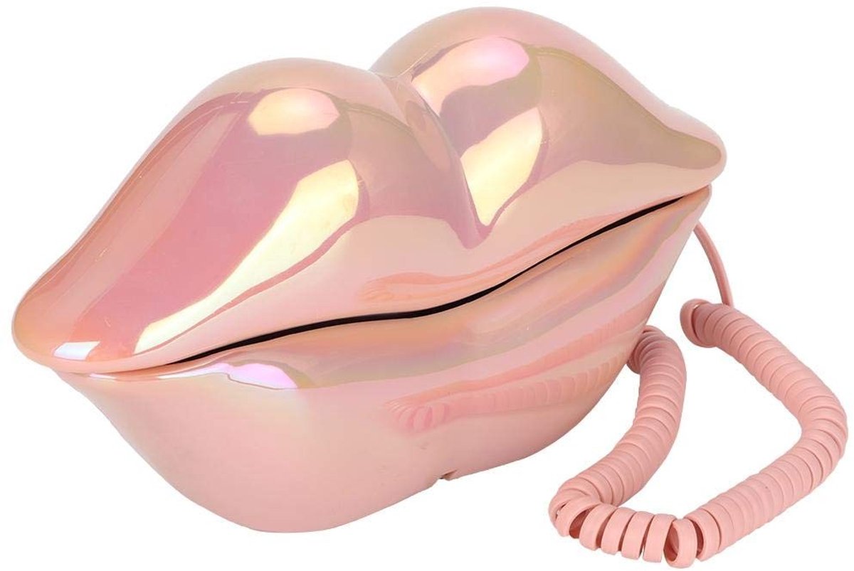 aladdien - Telefoongebonden telefoon - Vaste telefoon met heldere klank - Roze - Desktop telefoon - Geschikt voor thuisgebruikers en kantoor