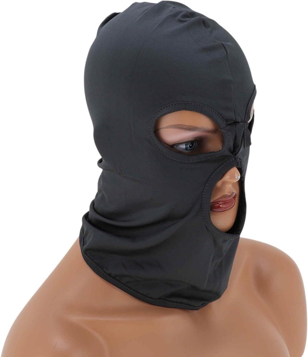 Verkoelende Balaclava - Gezichtsmasker - Buitenactiviteiten - UV-bescherming - 35 x 27 cm - Donkergrijs