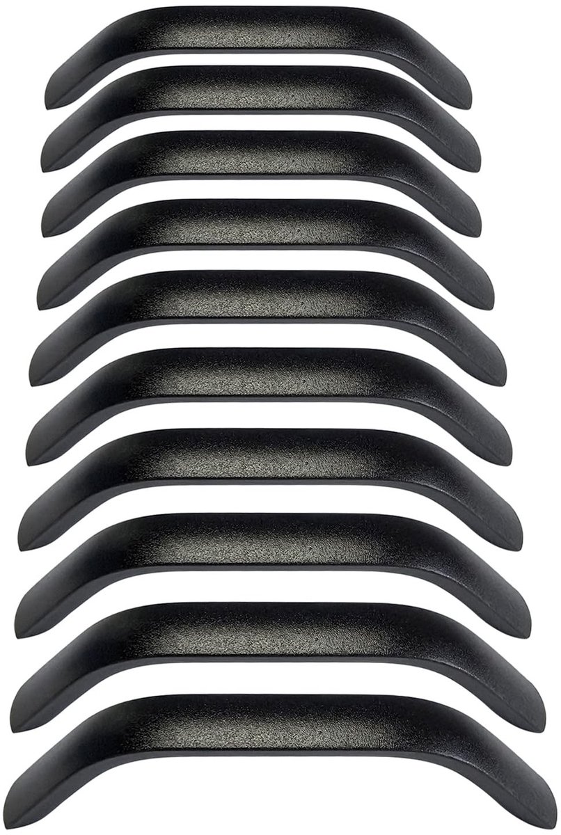 Qrity Arch Handgrepen - 10 Stuks Zwarte Aluminium Kastgrepen 288 mm