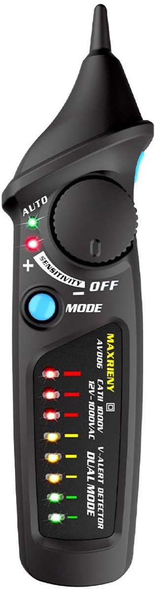 ONF3 - Contactloze Spanningdetector - AC Voltage Tester - LED Indicator - Draagbaar - Veiligheidstest - Meetapparaat - Geschikt voor Elektrische...