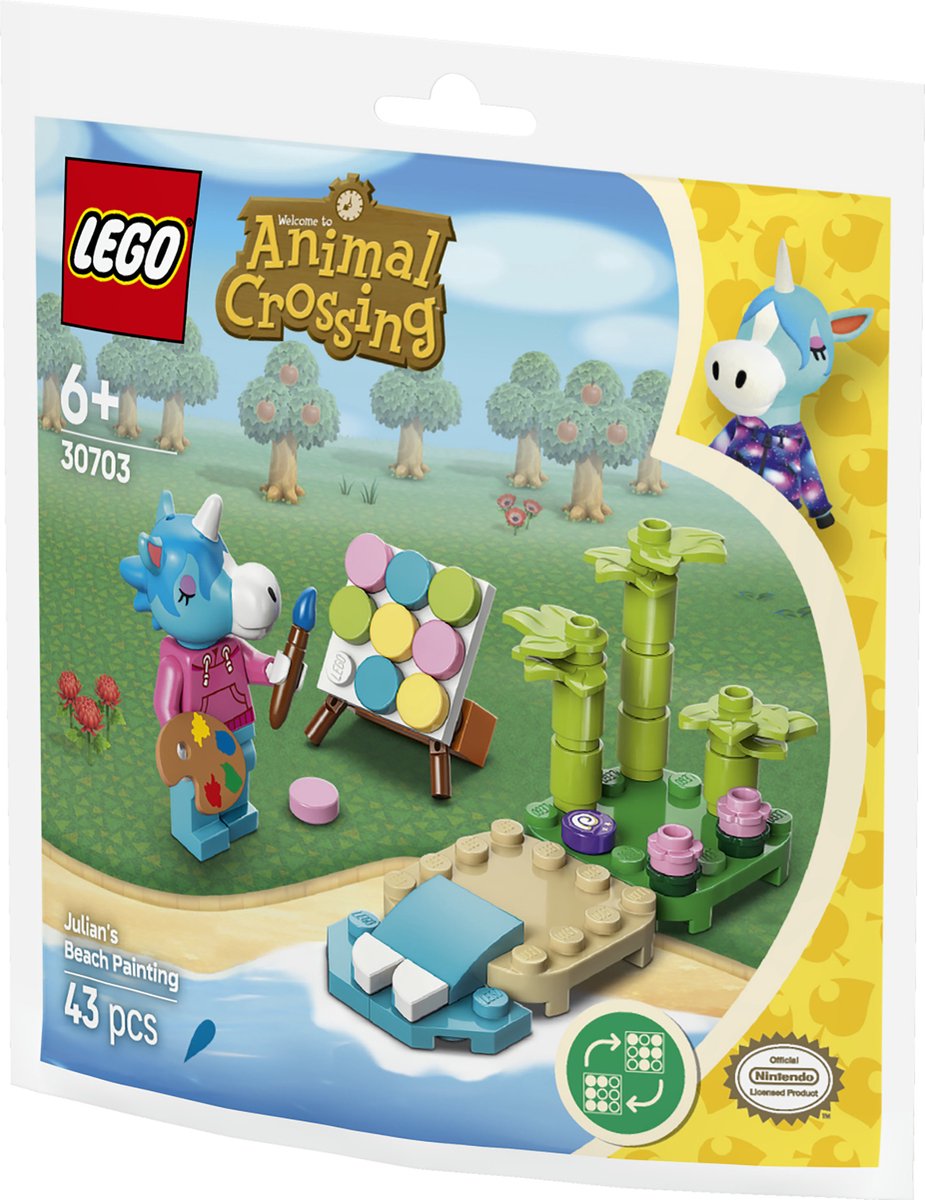 LEGO Animal Crossing Julian's strandschilderij - 43-delig thumbnail 4