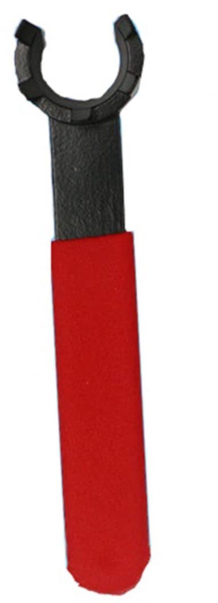 ONF3 - Koolstofstaal Spantang Chuck Spanner - 8mm Klem Houder - Zwart + Rood - Mechanisch Gereedschap - Ideaal voor Onderhoud - 1 Stks