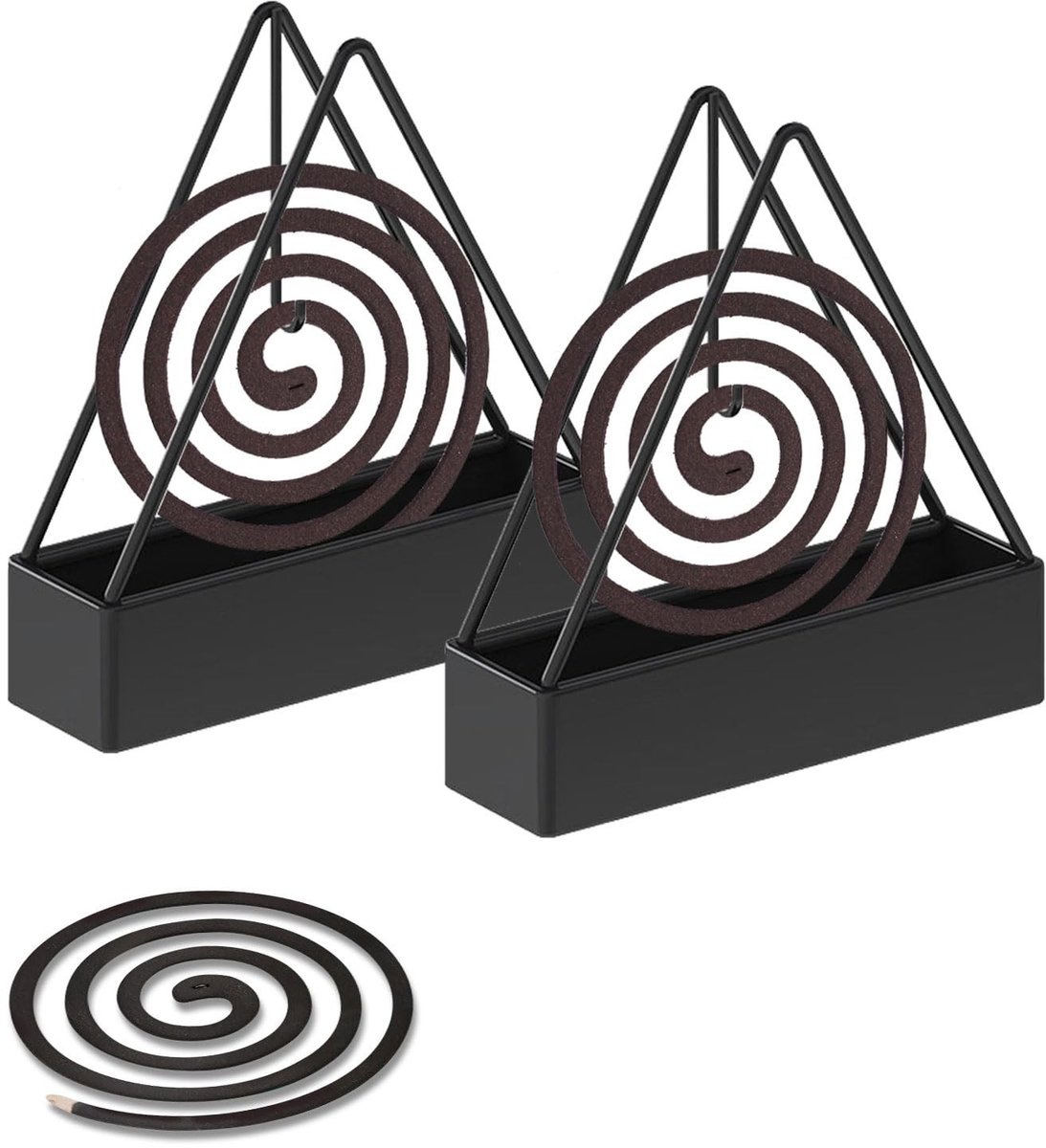 SPHProducts - Mosquito Spiral Holder - Creatieve Muggenspiralenhouder - Duurzaam en Functioneel - 2 Pack - Buiten en Binnen - Voor Camping en Thuis