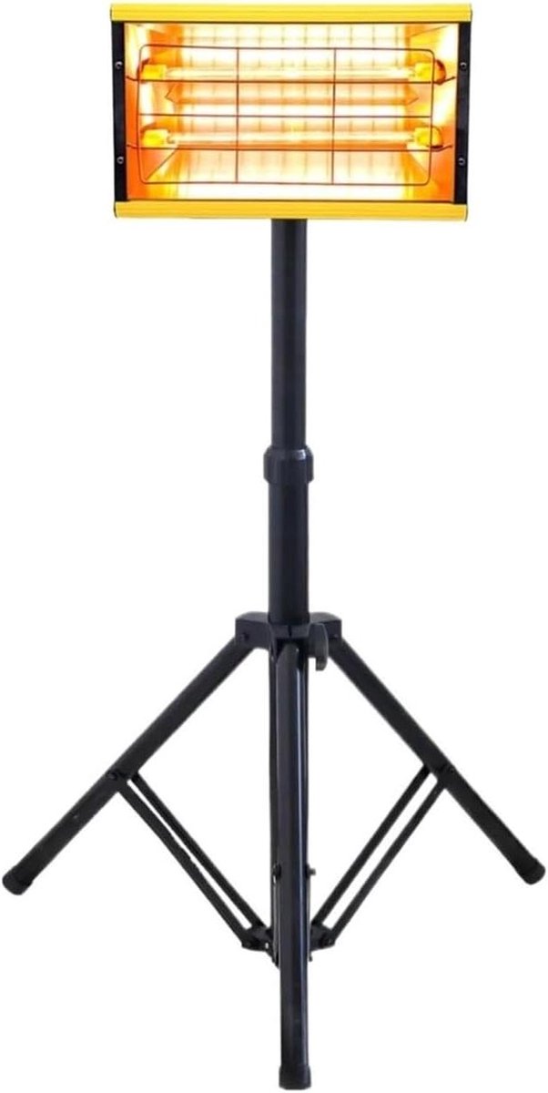 Infrarood Warmtelamp - Lakdrooglamp - Autolak Drogen - Verstelbaar Statief - 2000W - One Color