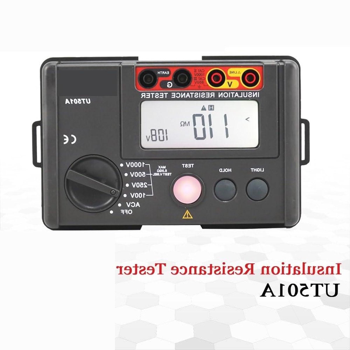Weerstandstester - Isolatiemeter Ohm - Elektrische Metingen - Automatisch Bereik - 150 x 100 x 71 mm - Rood Grijs