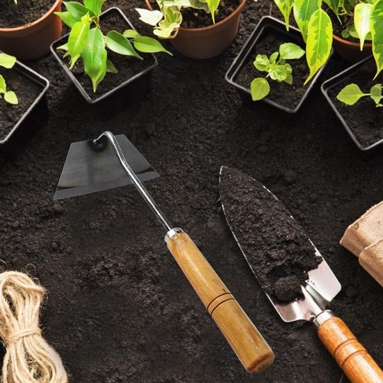 Tuinhark - Wiedeg Hark - Onkruid Verwijderen - Lange Handgreep - Niet Gespecificeerd - Hout — afbeelding 2