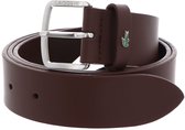 LACOSTE Cuir Ceinture Plain Leather Belt W110 Dragonfly Used Marron foncé