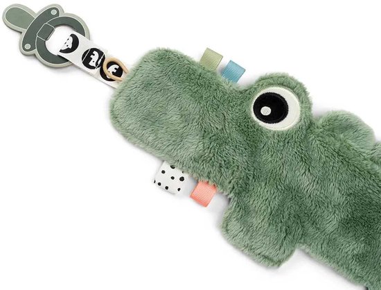 Done By Deer Knuffeldoekje Cozy Friend - Croco green van Done by Deer — afbeelding 2