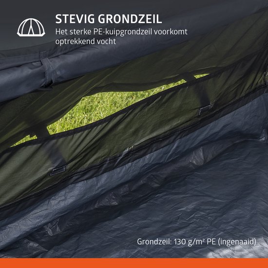 Strak grondzeil voorkomt optrekkend vocht.