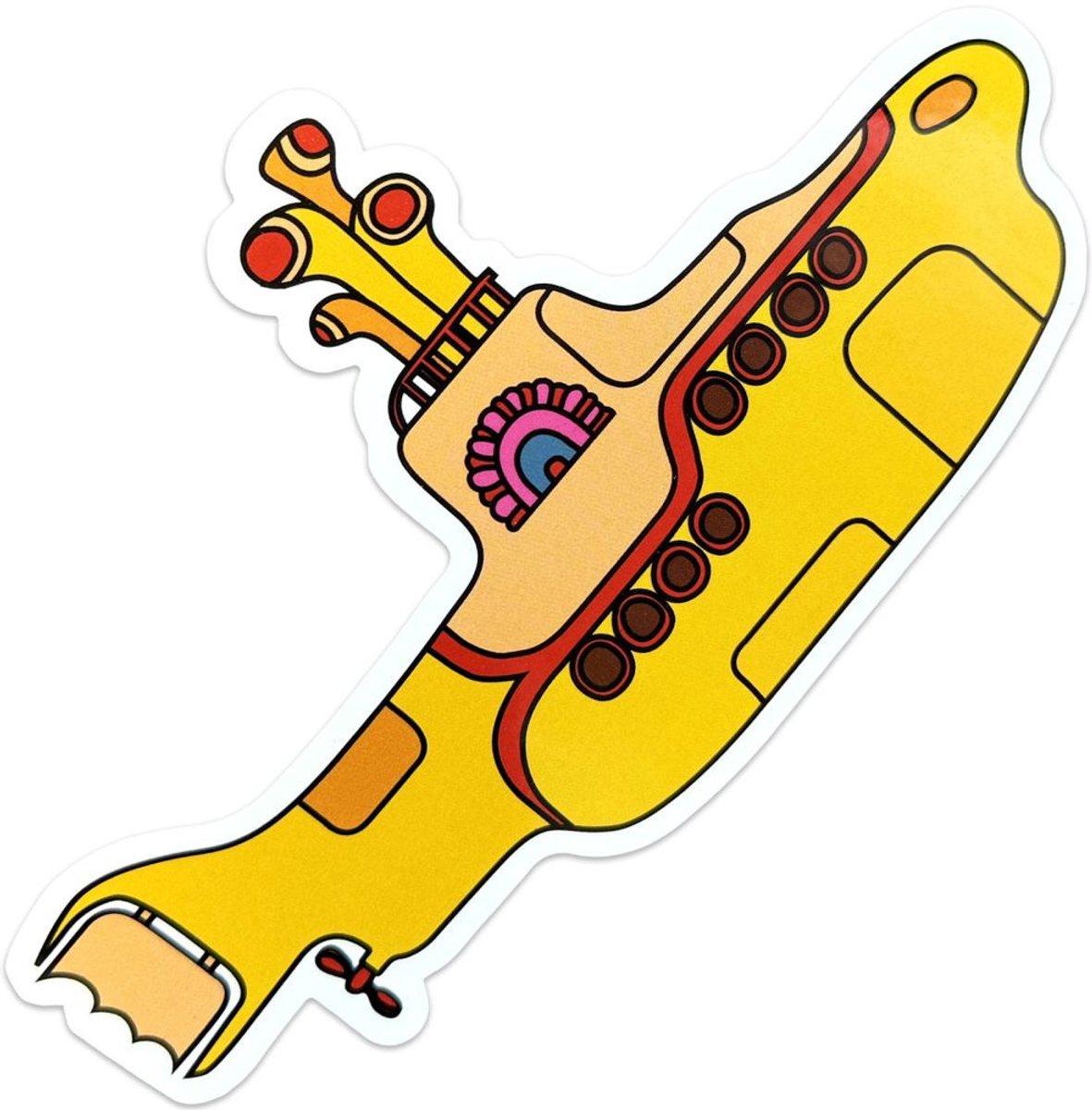 The Beatles - Yellow Submarine Sticker - Geel