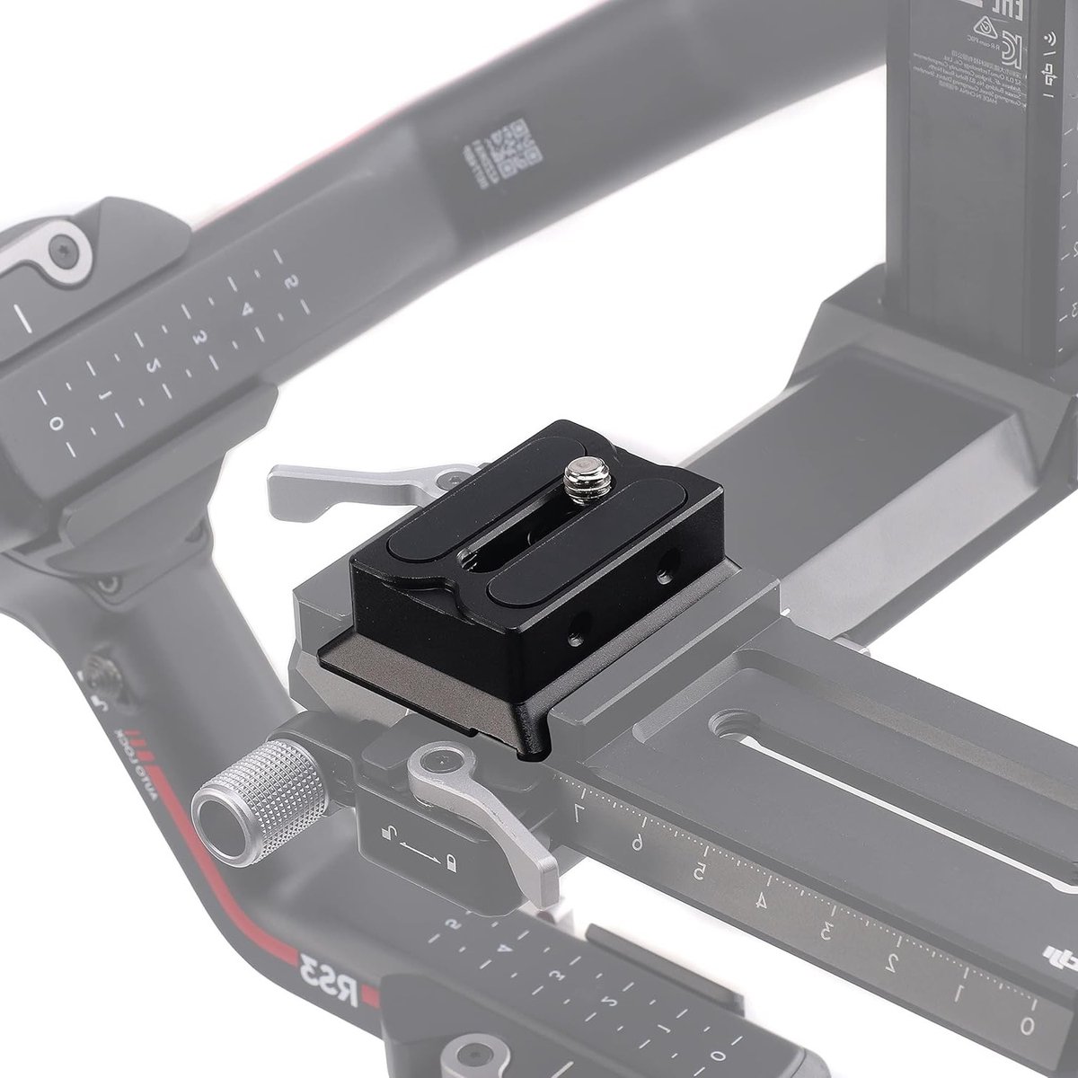 Quick Release Baseplate - Camera Plaat - Gimbal Stabilisatie - Verdikte Aluminium Versie - 49x38x17.5 mm - Mat Zwart