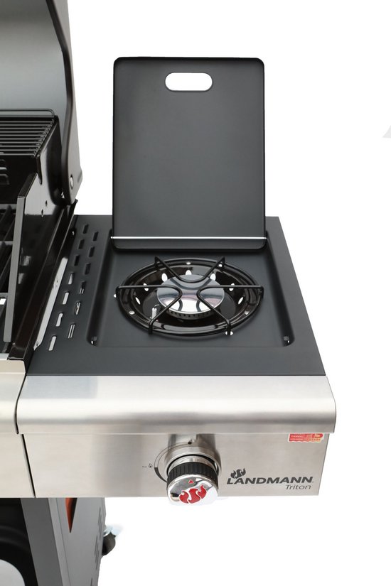 Landmann Triton Gasbarbecue - 3 branders - zilver van Landmann — afbeelding 5
