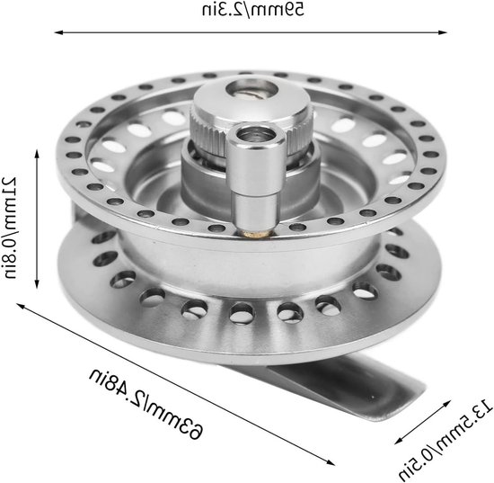 Vliegvissen Reel voor Buitenactiviteiten, Lichtgewicht Aluminium Vlot Reel voor Efficiënte Visserij en Gemakkelijk Transport — afbeelding 5